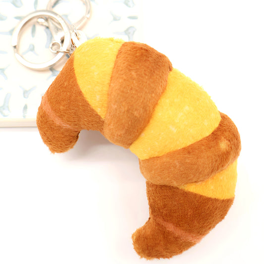 Mini Cuernito Pan Dulce Plush Keychain