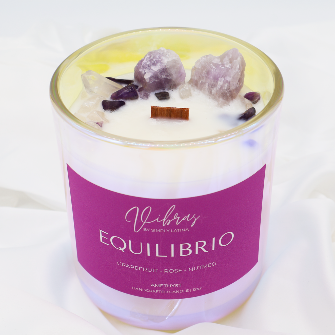 Equilibrio Crystal Candle 12oz