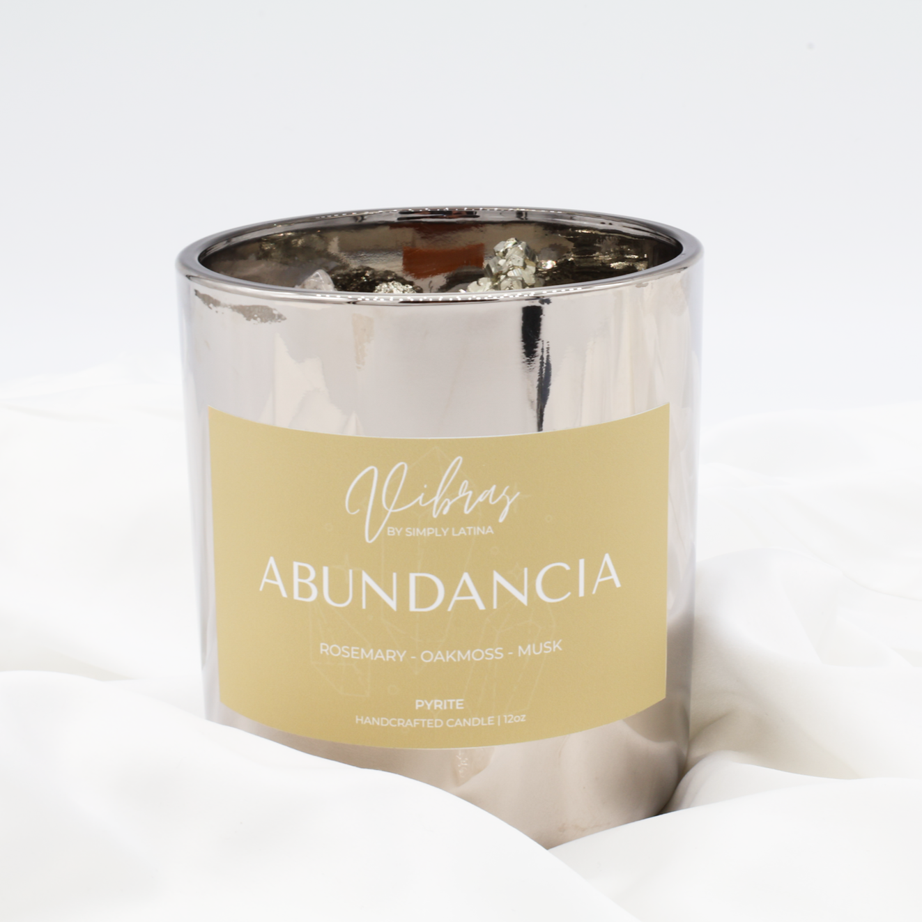 Abundancia Crystal Candle 12oz