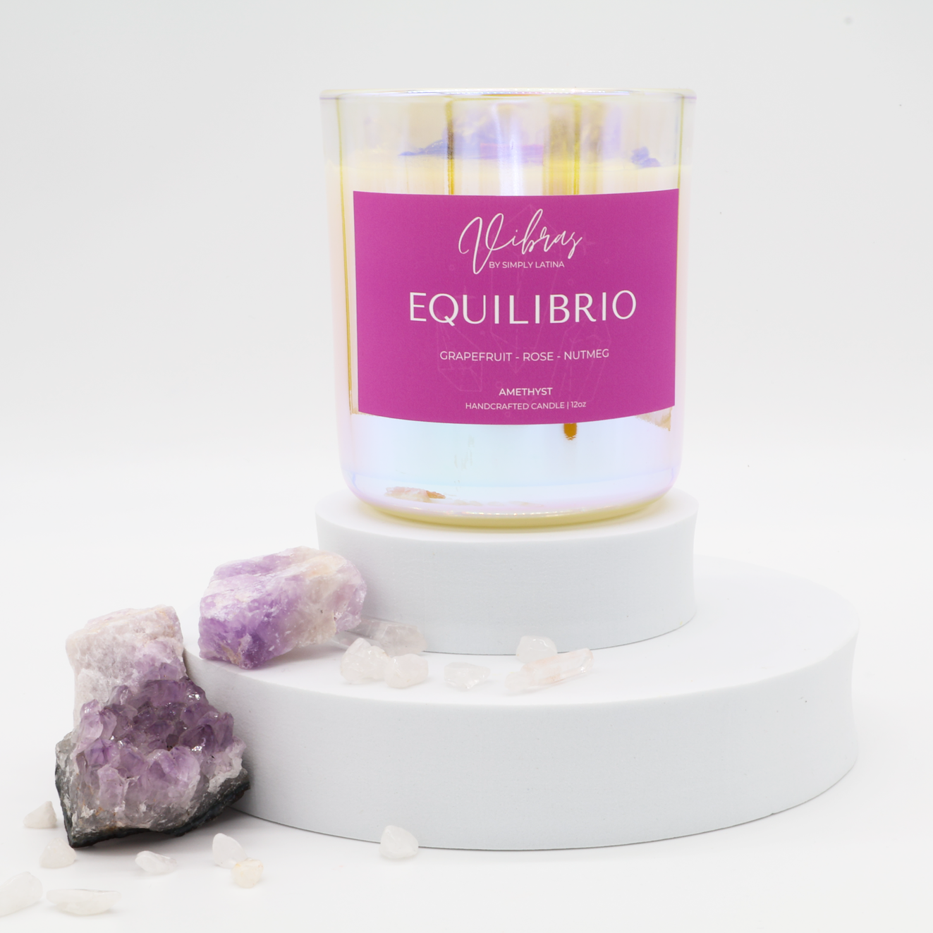 Equilibrio Crystal Candle 12oz